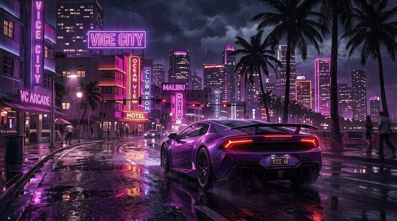 GTA 6 Vice City Skyline